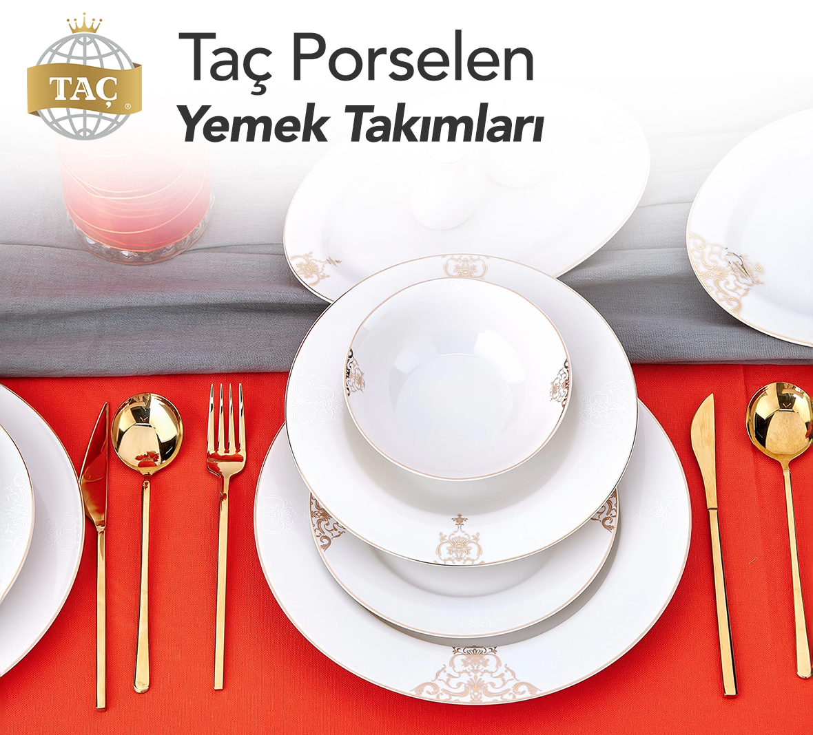 Taç 6 ve 12 Kişilik Yemek Takımları için bizimle iletişime geçin. | Taç Blog