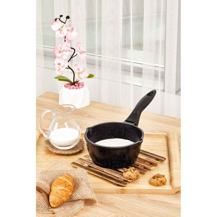 Taç Döküm Sütlük Sosluk 16 cm Siyah - Taç