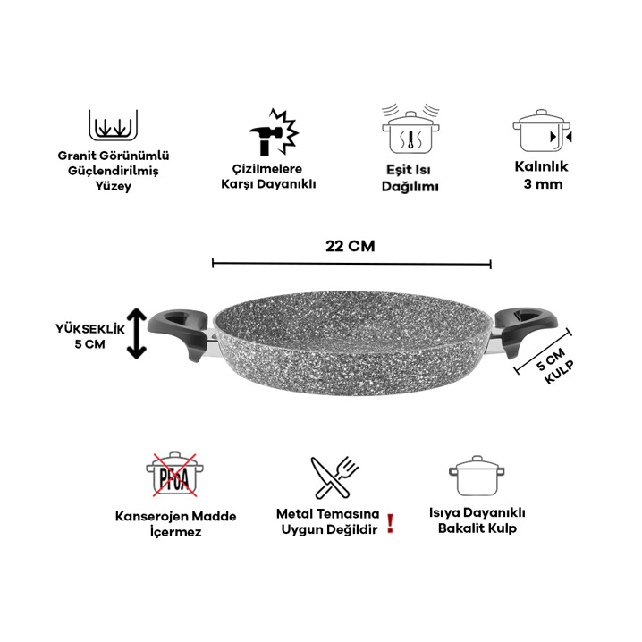 Taç Ultra Granit  Sahan 22 cm