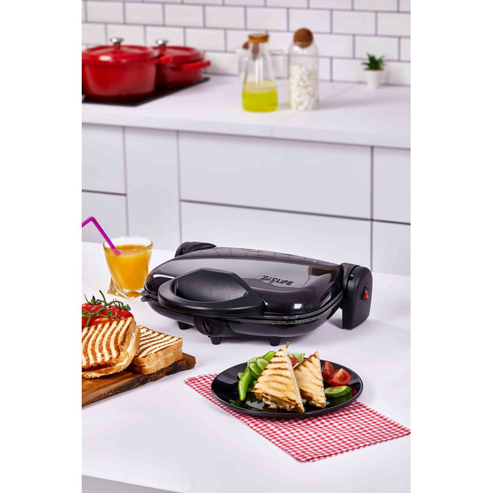 Taç Life Tost Makinesi Parlak Siyah - Taç