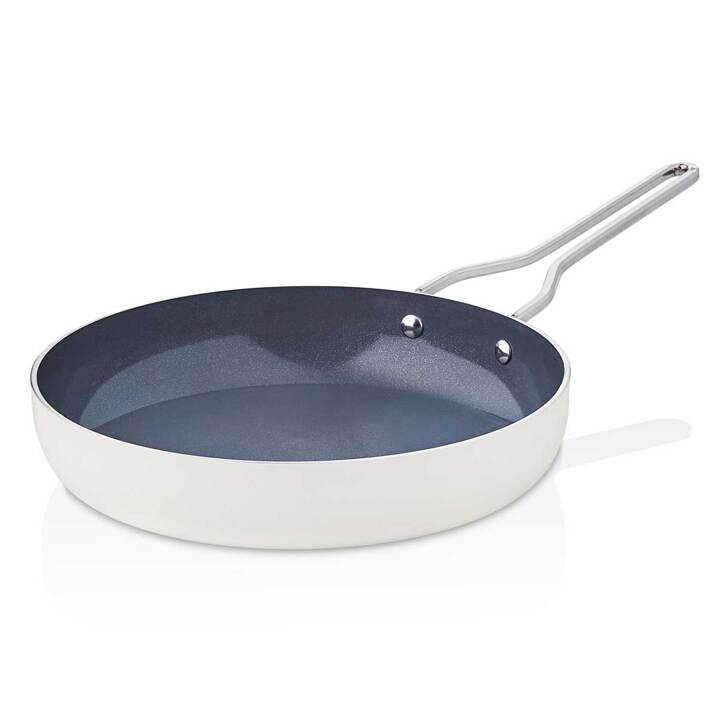 Taç Sera Feel Yanmaz Yapışmaz Seramik Tava 24 Cm / Beyaz