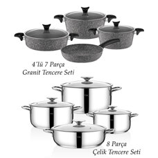 Taç 15 Parça Avantajlı Çelik Çeyiz Seti