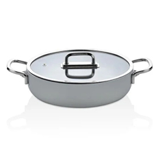 Taç Sera Feel Seramik Yanmaz Yapışmaz Basık Tencere 28 cm / Gri