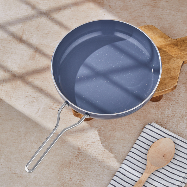 Taç Sera Feel Yanmaz Yapışmaz Seramik Tava 28 Cm / Gri