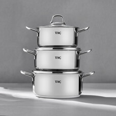 Taç Bengü Pro 6 Parça Çelik Tencere Seti