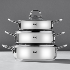 Taç Bengü Pro 6 Parça Çelik Sahan Seti