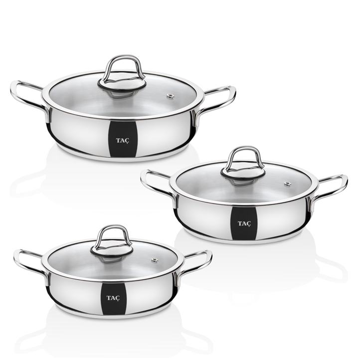 Taç Bengü Pro 6 Parça Çelik Sahan Seti