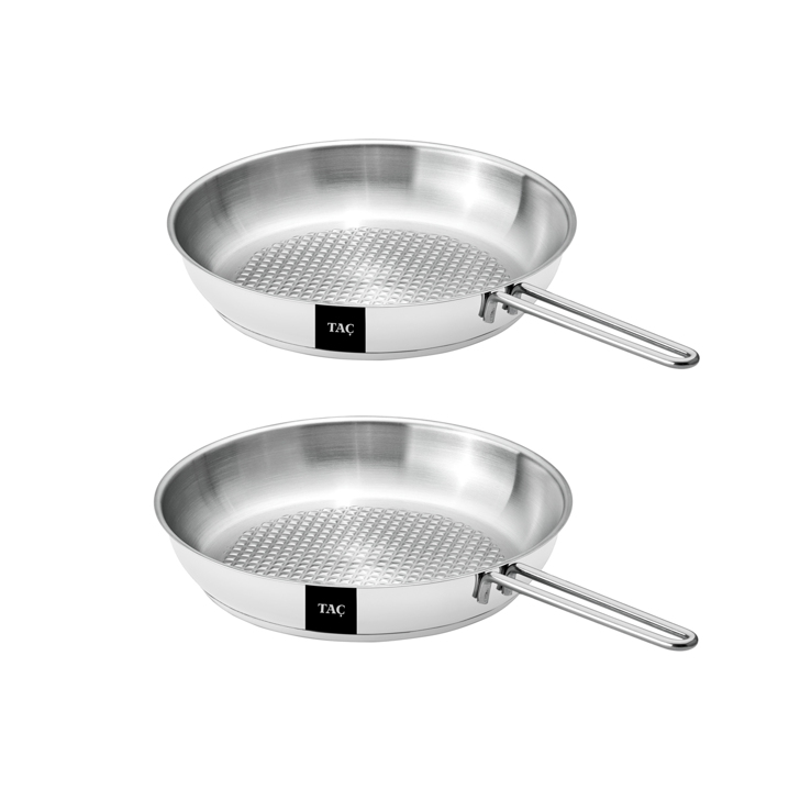 Taç Bengü Pro Çelik Tava Seti 24 Cm & 28 Cm