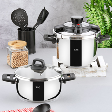 FastCook 2'li 4+6 Litre Indüksiyon Tabanlı Düdüklü Tencere Seti