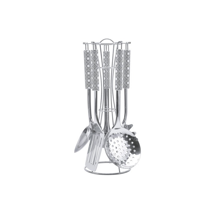 Taç Chef Tools Kepçe Seti Siyah Beyaz - Taç