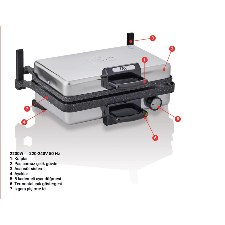 Taç Tepsili Tost ve Lahmacun Makinesi - Taç