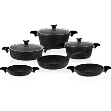 Taç XL Master Cook 9 Parça Tencere Seti Siyah - Taç