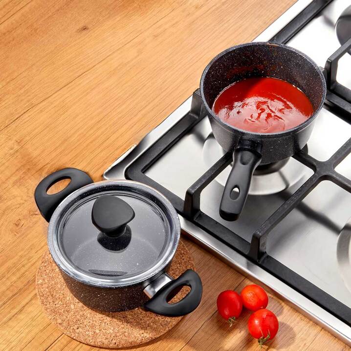 Trend 3 Parça Mini Tencere Seti - 14 Cm Sütlük / 14 Cm Tencere