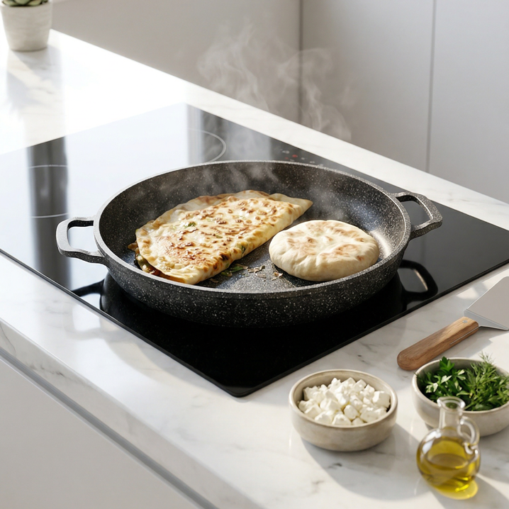 Taç 36 Cm Çok Amaçlı Bazlama & Gözleme Tavası – Geniş Yüzey, Mükemmel Pişirme