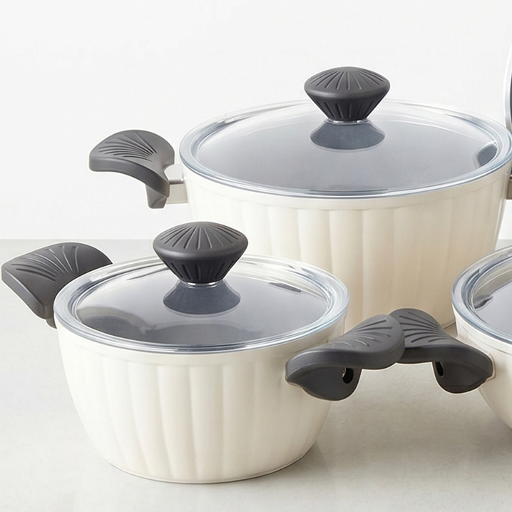 Taç Master Ceramica Dilim 7 Parça Seramik Tencere Seti Beyaz Taç Master Ceramica Dilim 7 Parça Seramik Tencere Seti Beyaz