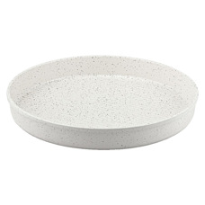 Taç Granit Döküm 32cm Yuvarlak Tepsi Beyaz - Taç