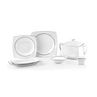 Taç Classy Platin 60 Parça 12 Kişilik Porselen Yemek Takımı