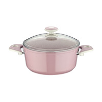 Taç Granit Plus Derin Tencere 22 cm Pembe