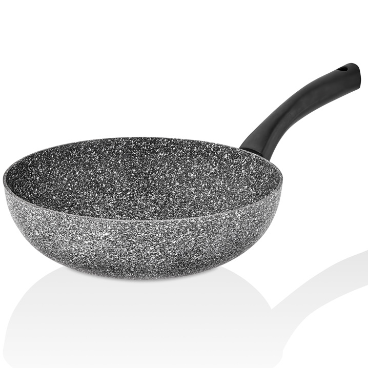 Taç Ultra Granit 28 Cm Wok Tava Gri