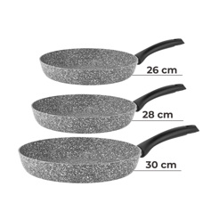 Taç Ultra Granit 3'lü Tava Seti 26 Cm / 28 Cm / 30 Cm