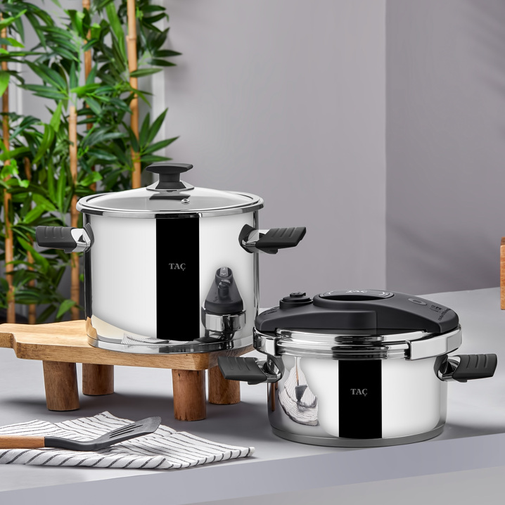 Taç Easy Steel Cook 16 Parça Pişirme Seti - Taç