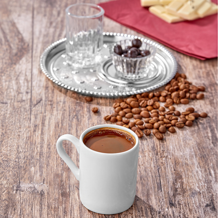Tepsili Kahve Sunumluğu - Taç