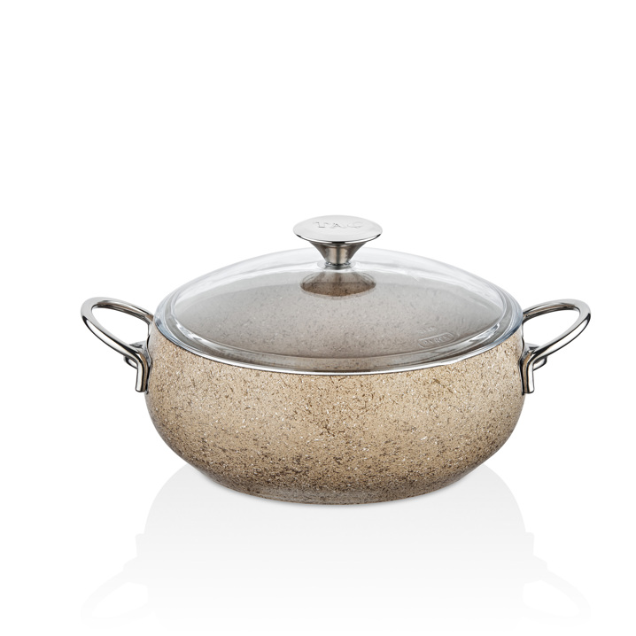 Taç MasterCook Tombik 7 Parça Tencere Seti Cappicuno Metal Saplı