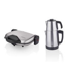 Taç Muhteşem 2'li Set Tost Makinası & Çay Makinası