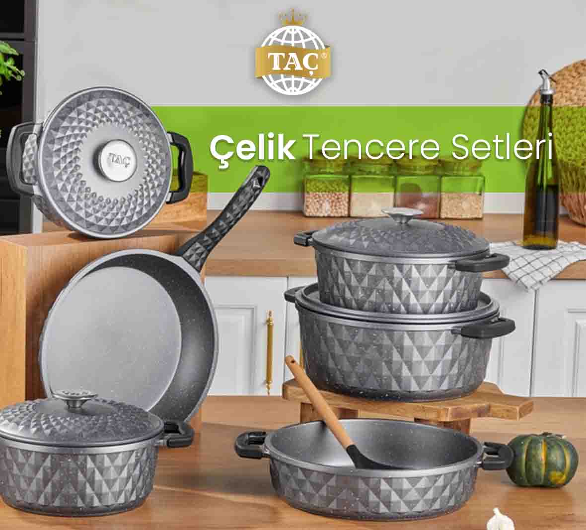 Çelik Tencere Setleri Modelleri Fiyatları - Tacev.com