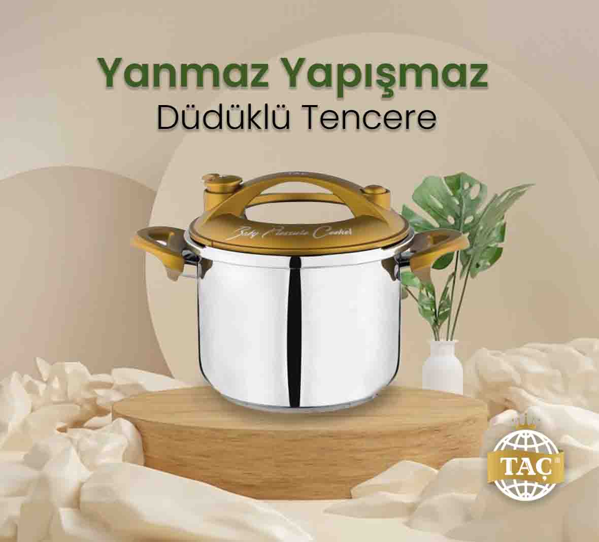 Yanmaz Yapışmaz Düdüklü Tencere - Mutfak Pişirme Ürünleri - Tacev.com